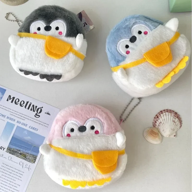 

Kawaii Penguin Coin Purse Keychain Wallet Mini Coin Pouch Cute Girls Gift Fashionable Baby Kid Small Bag Fashion Kid Accessories