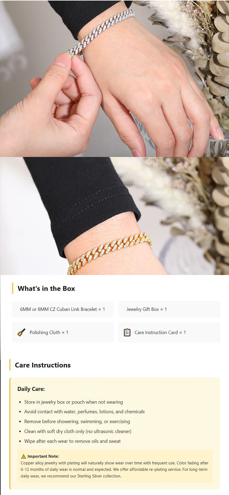 TUHE 6mm 8mm Width Fashion Miami Cuban Chain Necklace For Women Men's Hip Hop Jewelry Copper Cubic Zirconia Necklace Party Gi