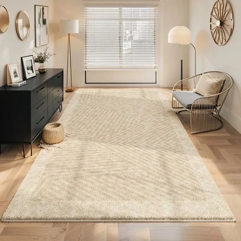 Luxury Imitation Cashmere Carpet Ultra Soft Fluffy Plush Rugs for Kid Bedroom Living Room Cozy Non-Slip Floor Mats Home Decor