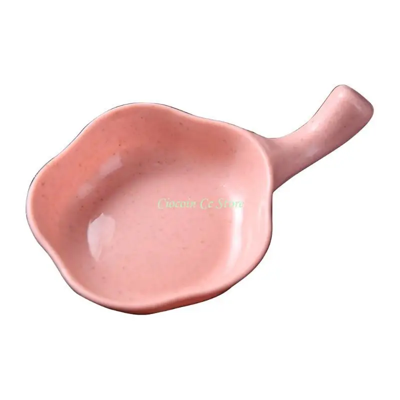 

X90F Cherry Blossom Shaped Seasoning Bowls Plastic for Condiment Kitchen BBQ Durable