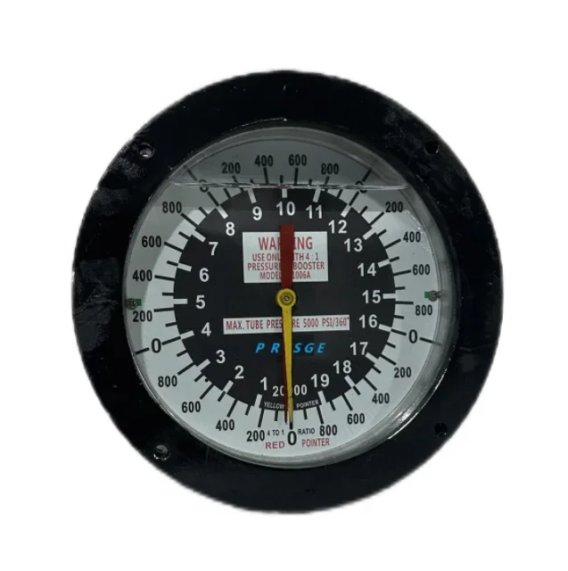 

6,5-дюймовый масляный грязевой ключ, двойной пропорциональный манометр 12000 фунтов на квадратный дюйм, 20000 фунтов на квадратный дюйм