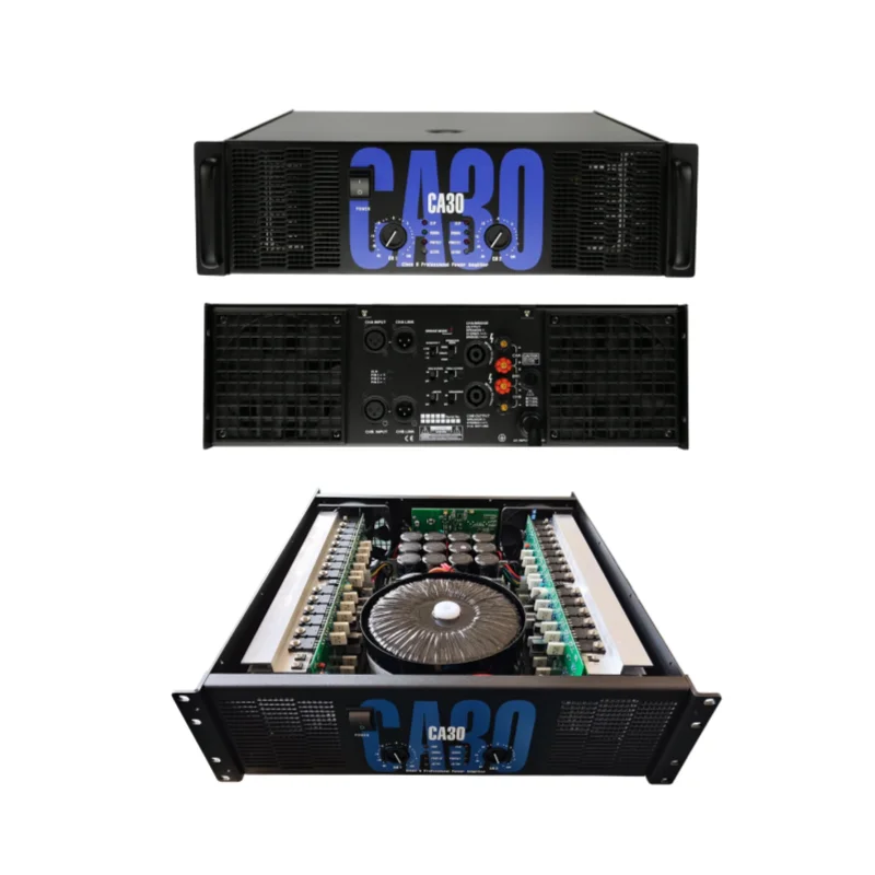 GF-010 CA30 Professional Stage Power Amplifier Pure Toroidal Transformer Post Amplifier for DJ Sound System Concert