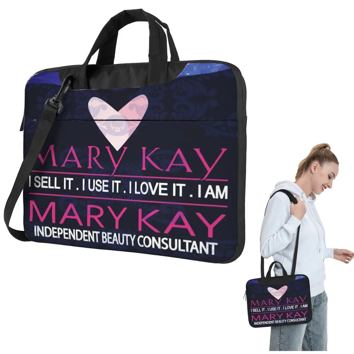 

Косметическая сумка для ноутбука Mary Kay, противоударный чехол, сумка для компьютера 13, 14, 15,6 дюймов, сумка через плечо для ноутбука Macbook Pro Air