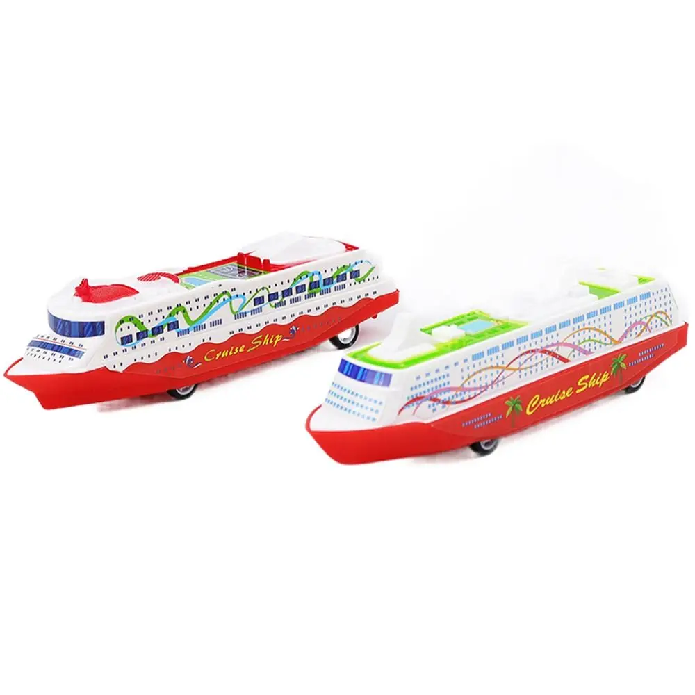Ornements de bureau, Collection de Simulation de bateau à vapeur coulissant, modèle de bateau de croisière, modèle de véhicule, cadeau de bateau à retirer pour