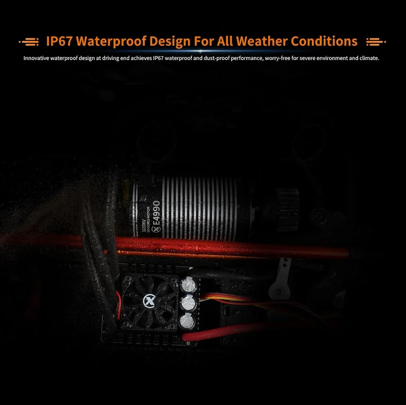 محرك XC 4990/5690 بدون فرشاة لسيارات RC، مقاوم للماء بالكامل، نموذج التحكم عن بعد بمقياس 1/6 و1/7 #3