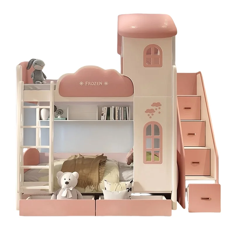 Wood Children's Bed Comfortable Durable for Bedroom Living Room Hotel Dining Kitchen School European Design for Toddlers