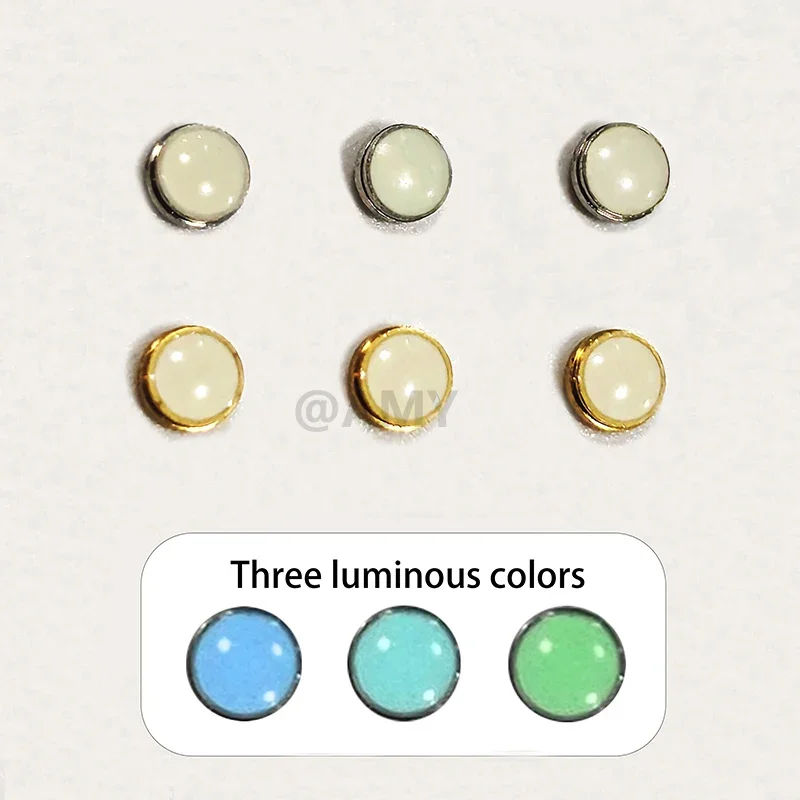 The watch accessories are compatible with R black, green and blue water ghost Night pearl luminous points2.4*0.9mm