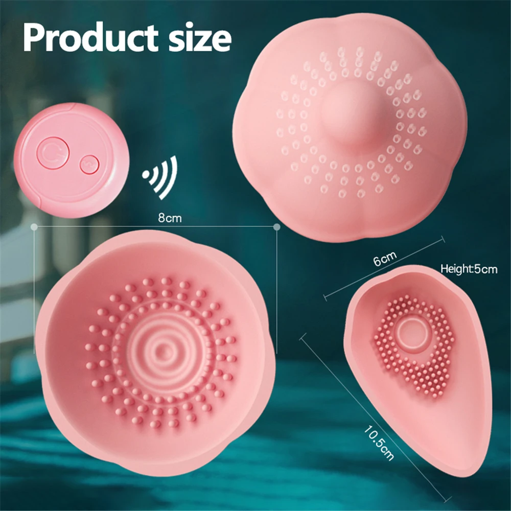 Vibrating Stimulate Breast Growth Remote Control Sucker Nipple Stimulator Vibrator Female Adult Sex Toys for Women Couples