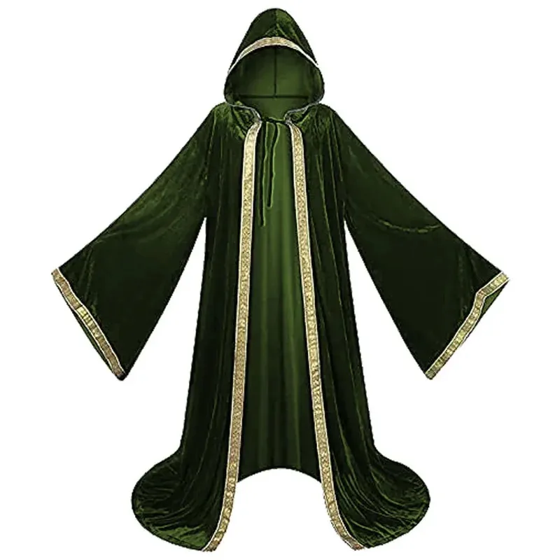 

Halloween performance Death Godfather 4-color printed edge gold velvet cloak Winifred Sanderson Cosplay Costume jk;6