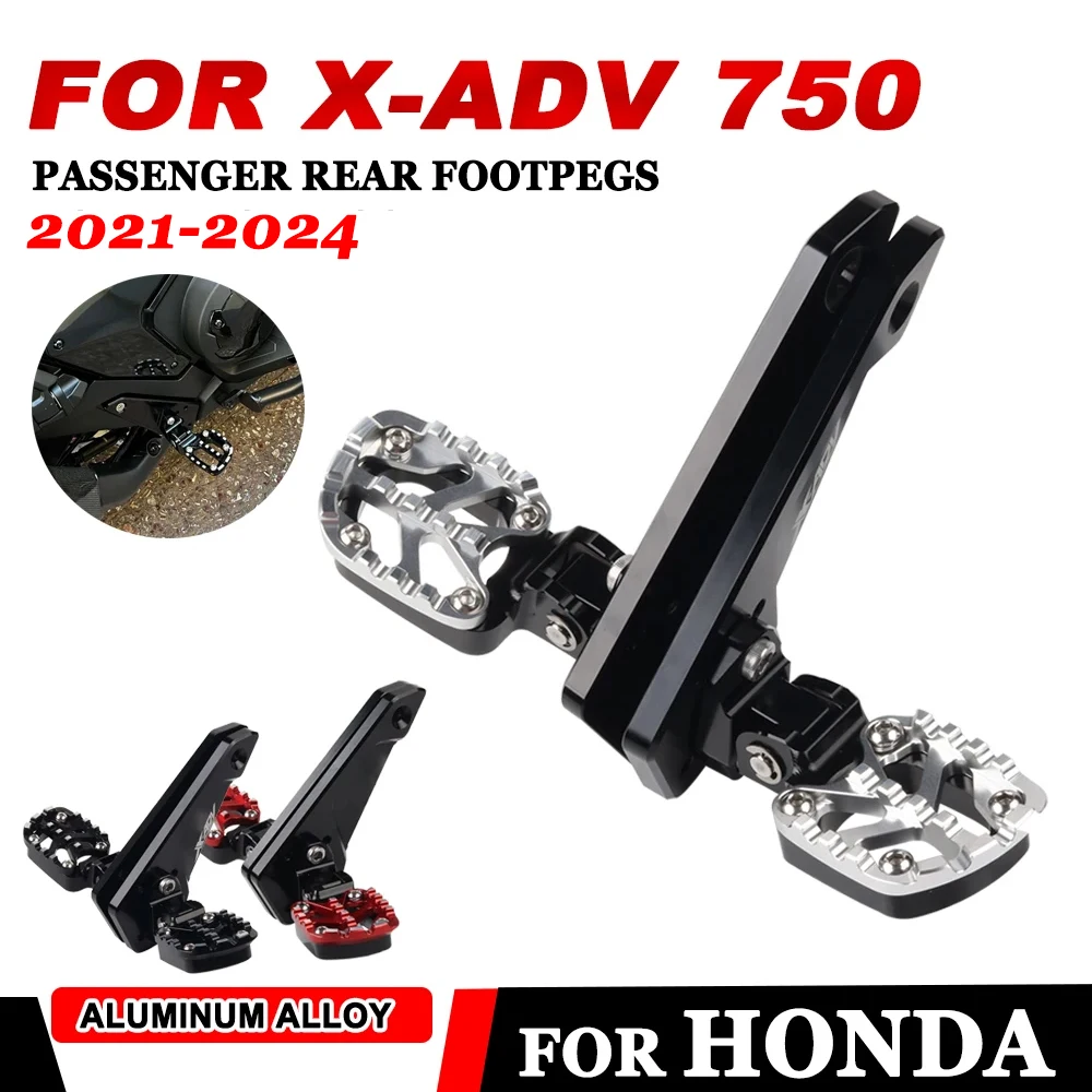 

2024 New Motorcycle Accessories Folding Rear Foot Pegs Passenger Footrest Pedal For HONDA X-ADV 750 X-adv750 XADV750 2021 - 2023