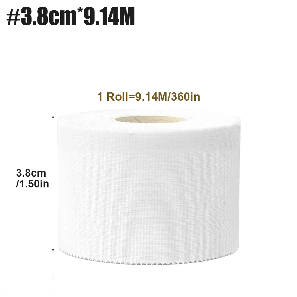 5 Rollen 2,5/3,8/5 cm Sport Sportlich Wasserdicht Baumwolle Weiß Boxen Klebeband Dehnungsverletzungen Unterstützung Sport Bindung Verband