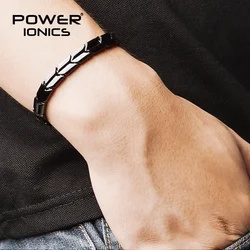 Power Ionics Arrow Style 100% Titanium Bio Germanium Health Fashion Bracelet  Body Come With Free Adjust Tool