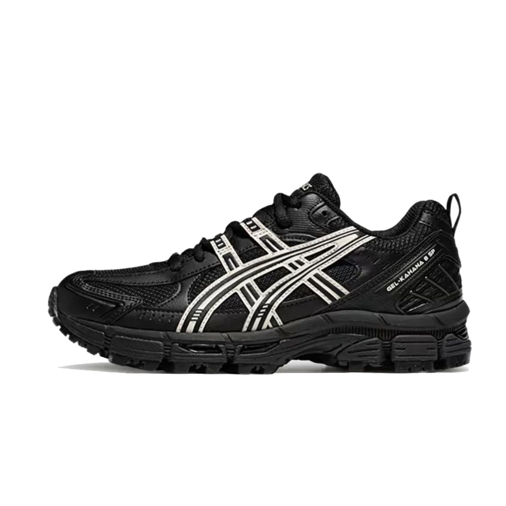 ASICS Gel-Kahana 8 SP Comfortable Versa Cushioned Low-Top Trail Running Shoes for Women in Black/White Colorway 1012B788-001