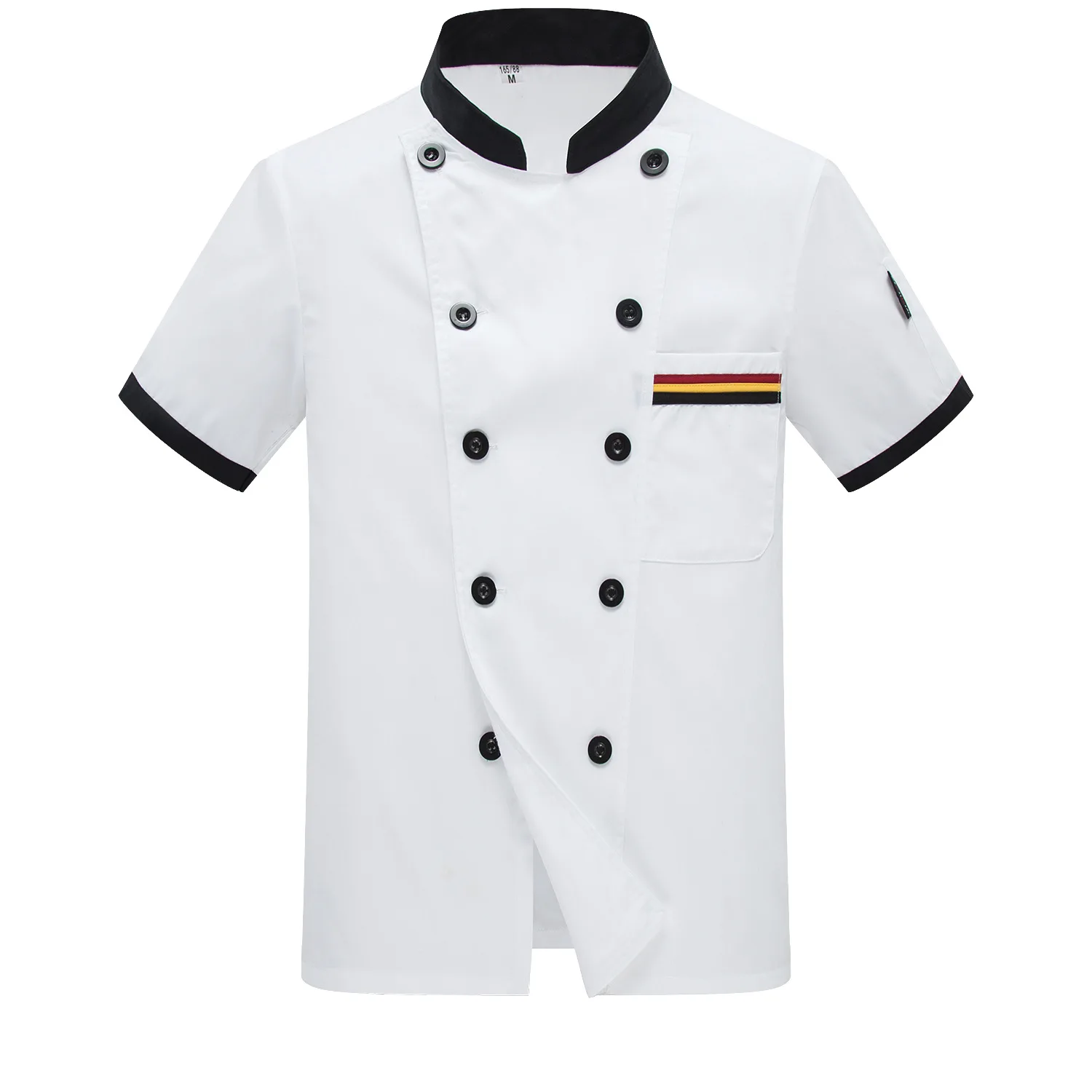 Ropa de trabajo de Chef transpirable para hombres y mujeres, uniforme de restaurante de Hotel de Catering, traje de cocina de manga corta y larga