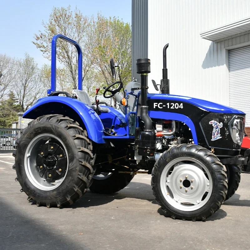 Vendita economica e calda Piccolo trattore a quattro ruote contenente attrezzi agricoli Mini trattore 4x4 Trattore coltivatore a quattro ruote motrici