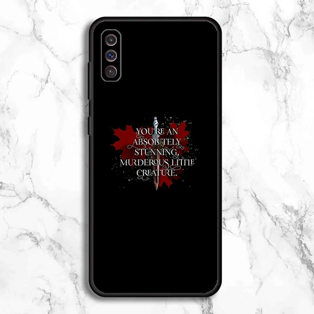 From Blood And Ash Murderous Phone Case For Samsung Galaxy A13,A21s,A22,A31,A32,A52,A53,A71,A80,A91 Soft Black Phone Cover