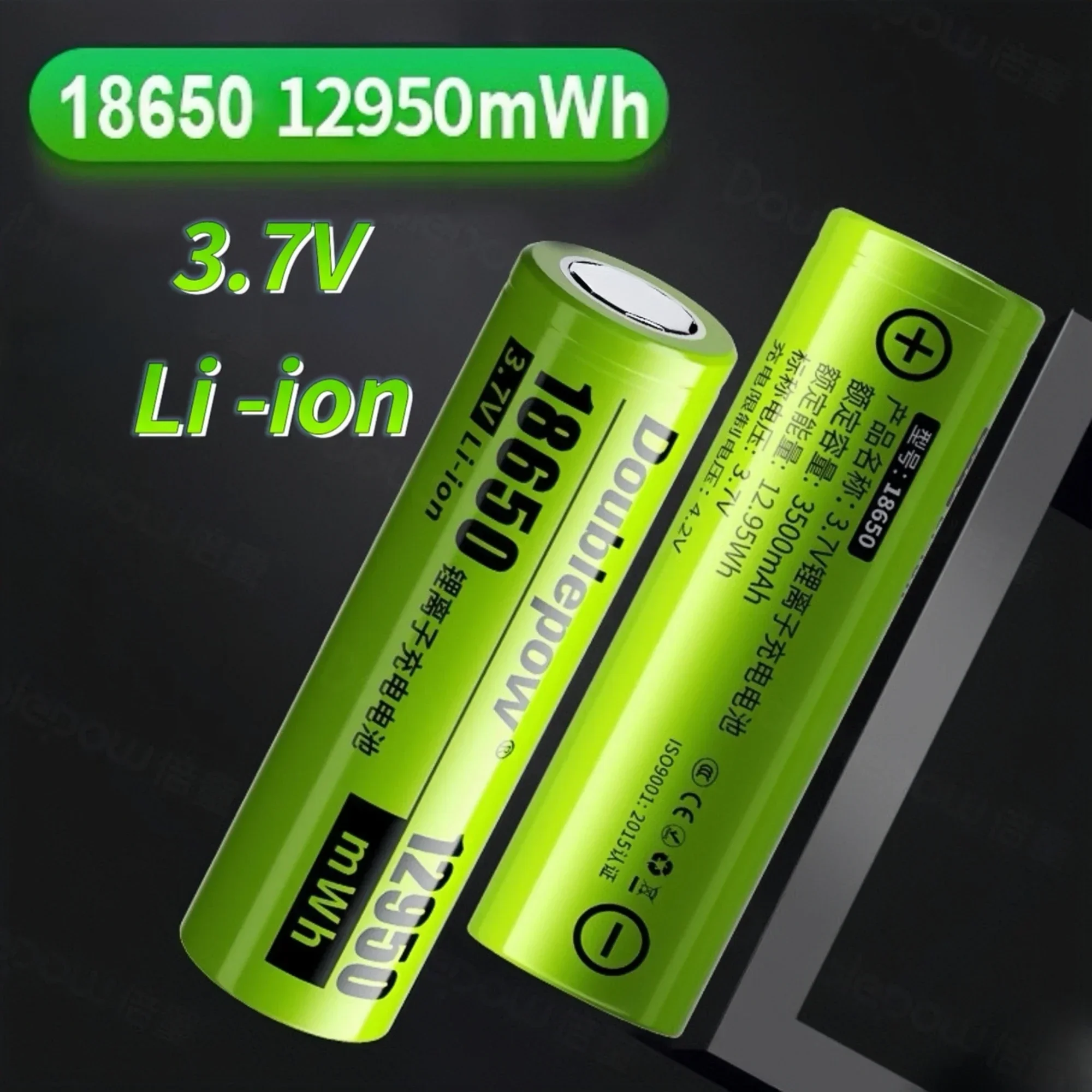 18650 rechargeable battery 3.7V 12950mWh 18650 Lithium Battery Charger for Vape Flashlight Electric toothbrushes Power bank