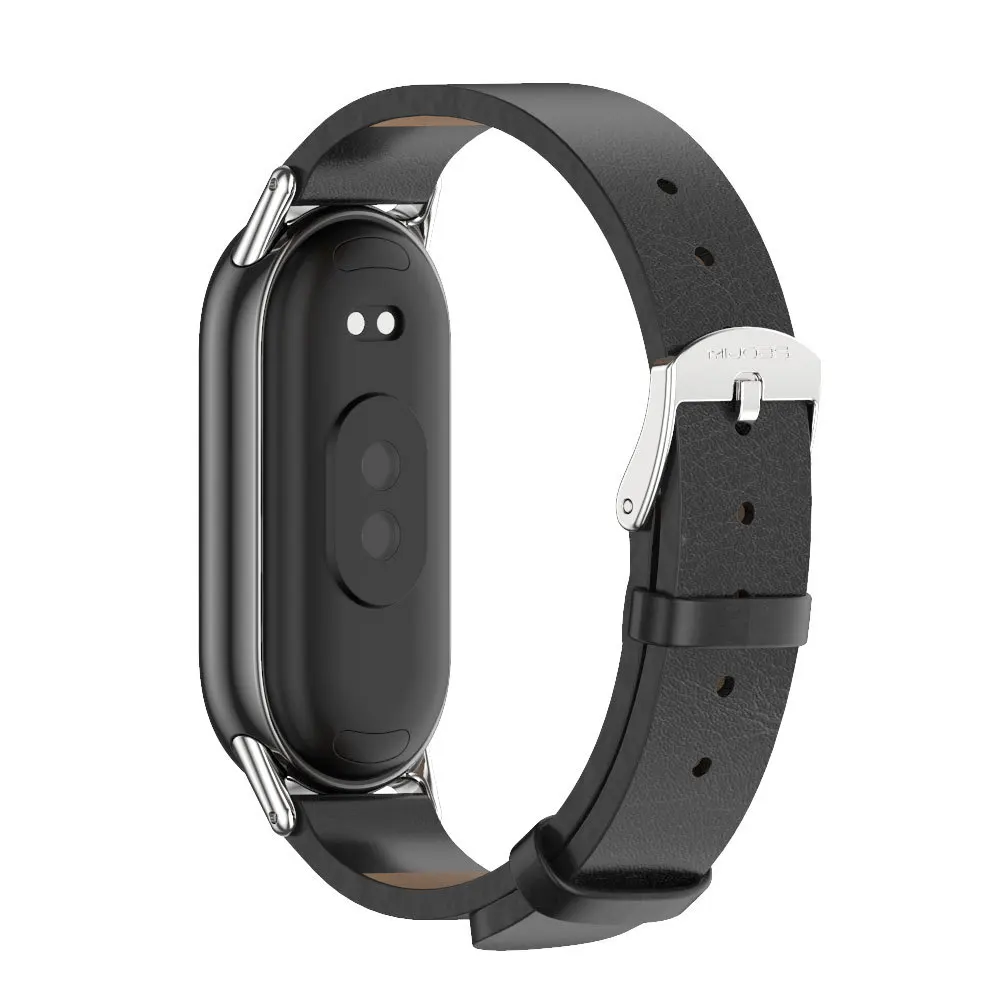 Fashion Leather Watch Strap For Xiaomi Mi Band 8 Bracelet Replacement Wristband Miband 8 NFC Correa Smart Mi Band 8 Wrist Straps