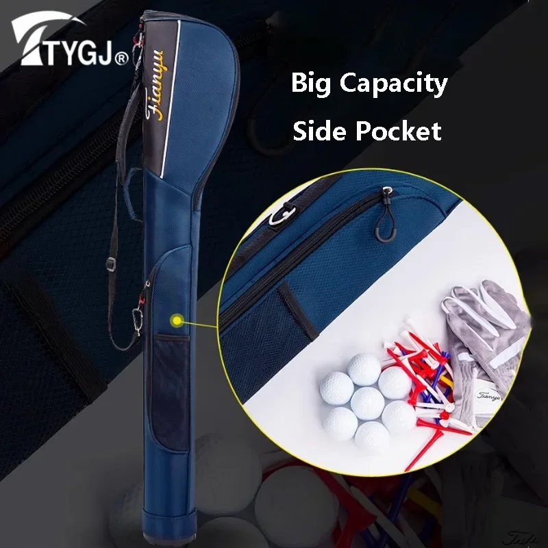 TTYGJ Waterproof Golf Gun Bags Portable Anti-collision Stand Pack with Shoulder Strap Lightweight Golf Bags can Hold 6-7 Clubs