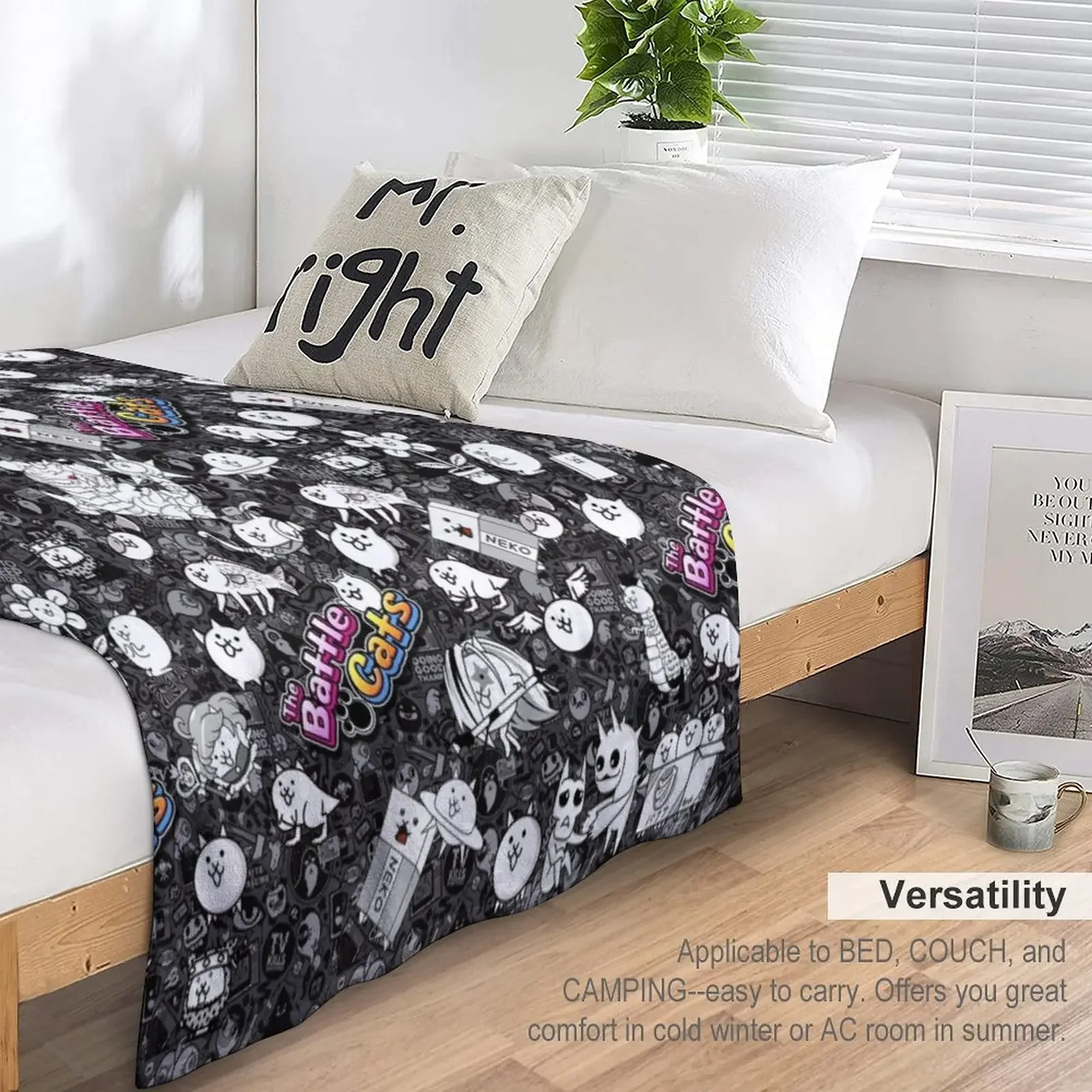 Battle Cats Throw Blanket Sofa Quilt For Sofa Blanket Fluffy