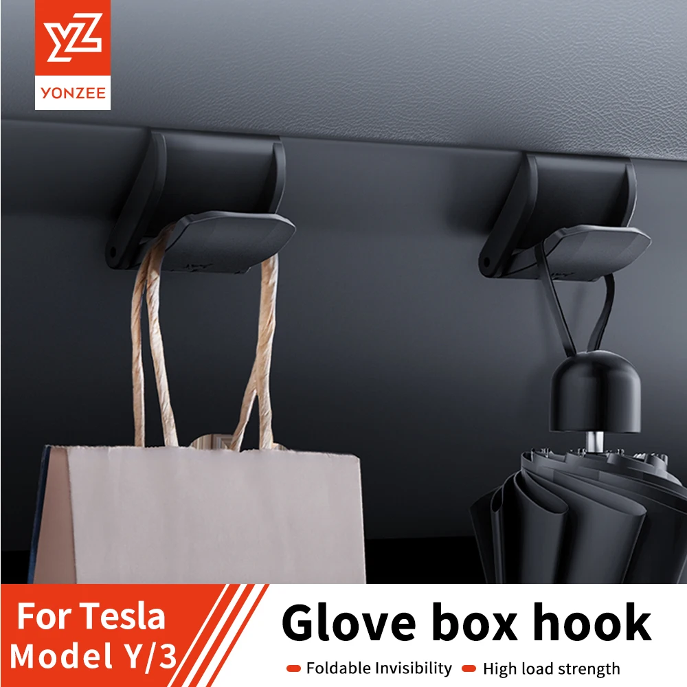 YZ For New Tesla Model 3/Y/YL Highland Juniper Glove box Car Hooks ABS Storage Holder Tesla Model 3 Car Dedicated  Accessories