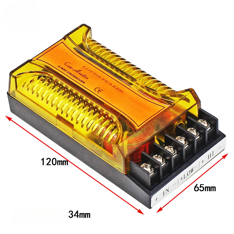 Sotamia 1ชิ้น200W ตัวแยกเสียงเบสสามทาง, ตัวแบ่งความถี่ลำโพงวิทยุครอสโอเวอร์สำหรับรถยนต์ที่มีกำลังสูงครอสโอเวอร์1ชิ้น