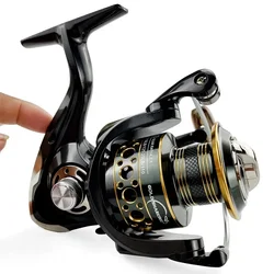 Spinning Fishing Reel 2000-7000 Metal Spool 8-10KG Power Hard Gear Light & Tough Body Carp Fly Fishing Reel Carretilha De Pesca