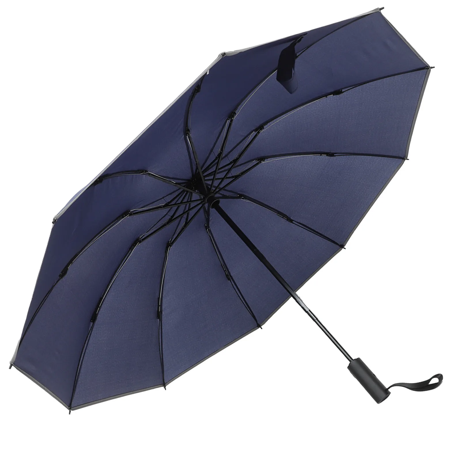 

Reflect Light Foldable Umbrella Non Slip Handle Windproof Rainproof Compact Travel Umbrella Lightweight Uv Protection Pocket