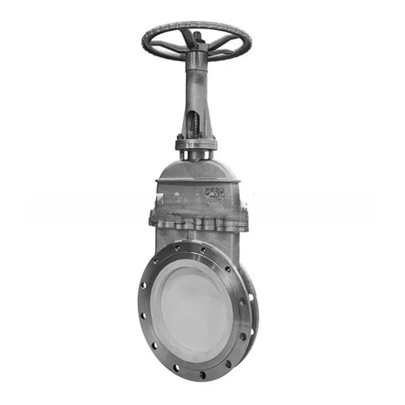 Slag Clip-On Electric Gate Valve Wear-Resistant Fully Lined Ceramic Knife Gate Valve