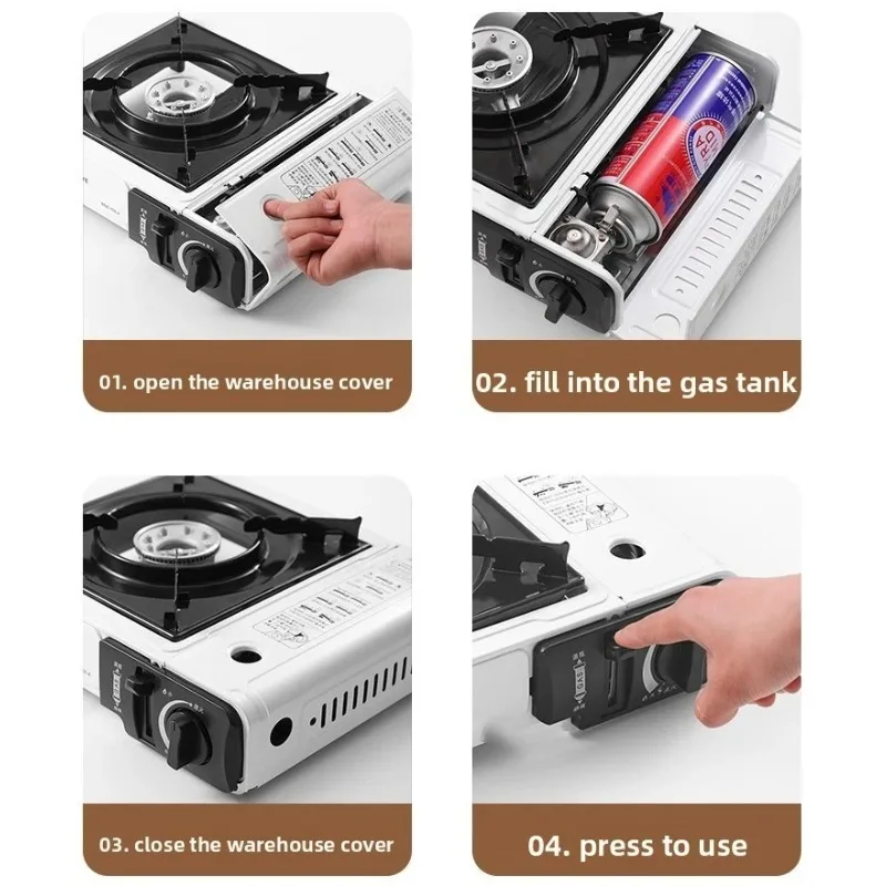 

New Outdoor Cassette Stove Portable Outdoor Cass Hot Pot BBQ Gas Stove Household Gas Stove Butane Gas Stove