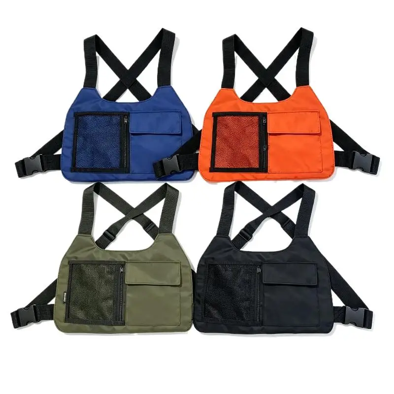 Multifunctional Tactical Chest Bag Vest Style Backpack Lightweight Breathable for Mountain Climbing Hiking Camping Travel view 3