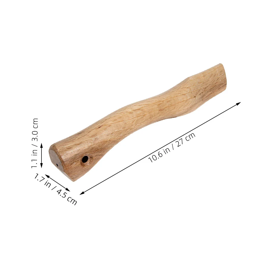 2 Pcs Wooden Ax Handle for Axe Practical Part Grip Replacement Porch Replacements