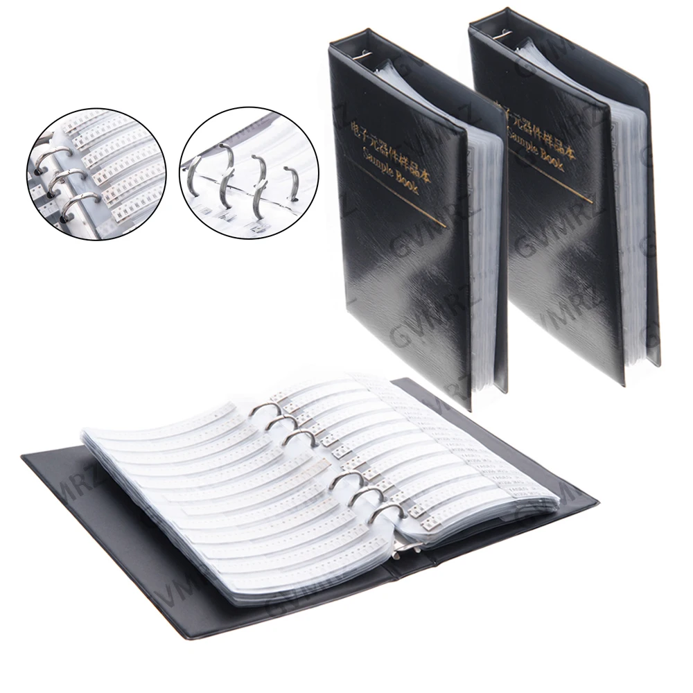 0201 0402 0603 0805  0R-10M Smd Sample Book 1206 5% Resistor Kit Smd Book  Chip Resistor Assortment Kit FR-07 SMT 170 Values