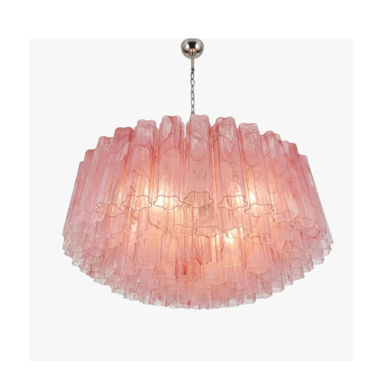 The Summer Watermelon Glass Art Dimmable LED 2026 Chandelier Hanging Lamp Suspension Luminaire Lampen For Foyer Dining Room