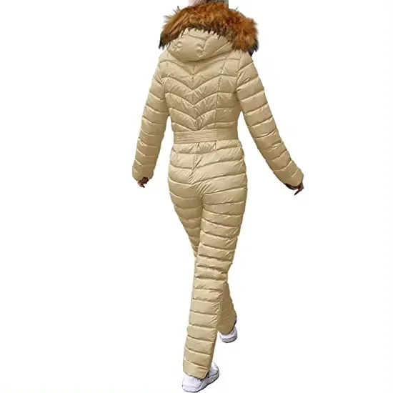 STLF في الهواء الطلق البخاخ معزول قطعة واحدة الدعاوى التزلج مقاوم للماء تنفس امرأة بذلة موضة على الجليد التزلج الدعاوى