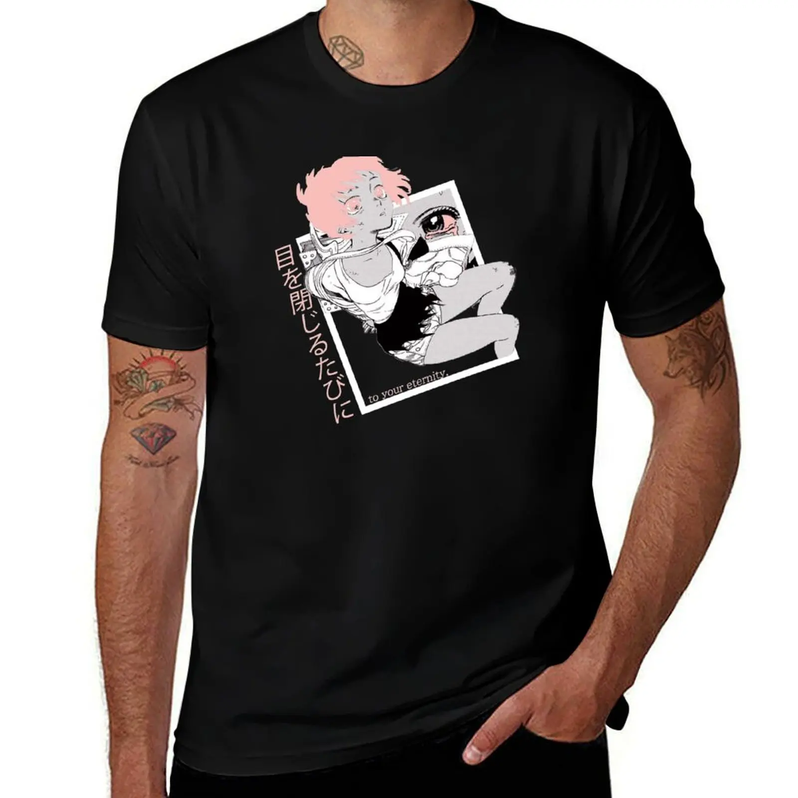 

To Your Eternity ''OPEN YOUR EYES'' V2 T-Shirt man t shirt cotton graphic tees mens fashion