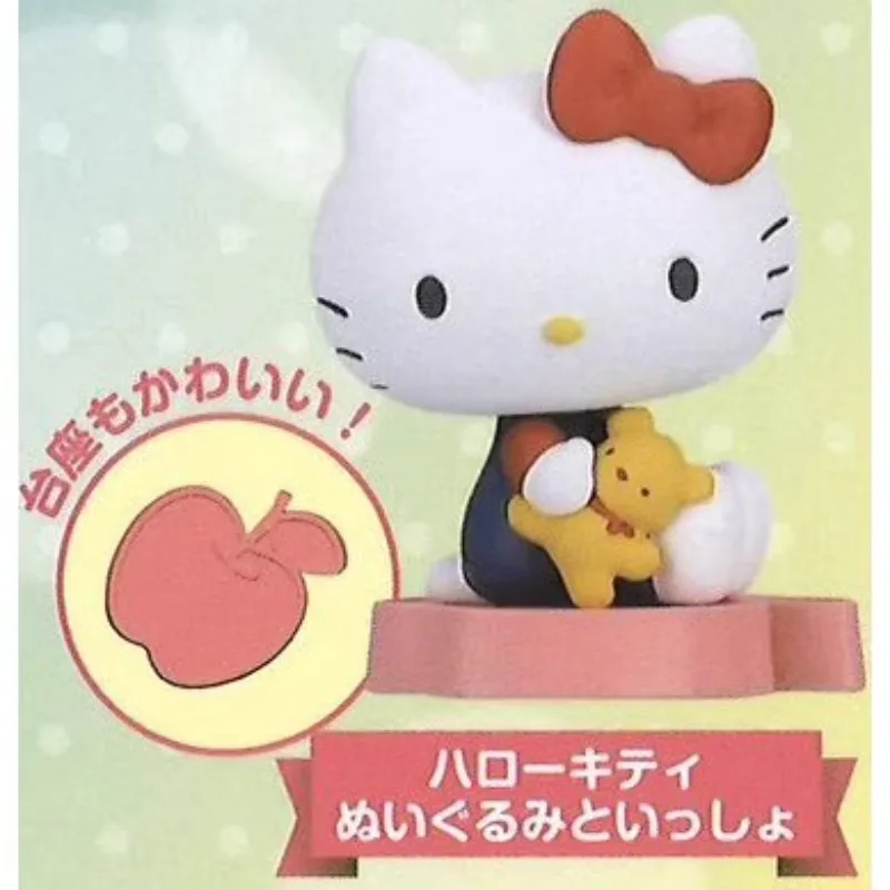 Original Sanrio Hello Kitty Rocking Figure Gashapon Kawaii Cute Anime Figure Gachapon Capsule Toys Creativity Gift