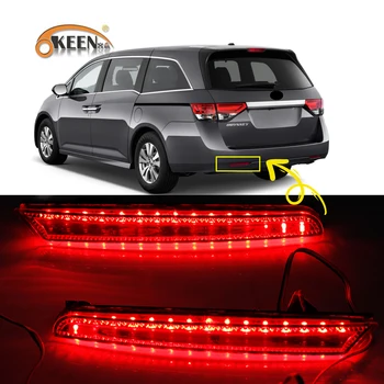 For Honda Odyssey 2009 2010 2011 2012 2013 2014 Led Rear Bumper Reflector Taillight Lights Brake Driving Warning Light