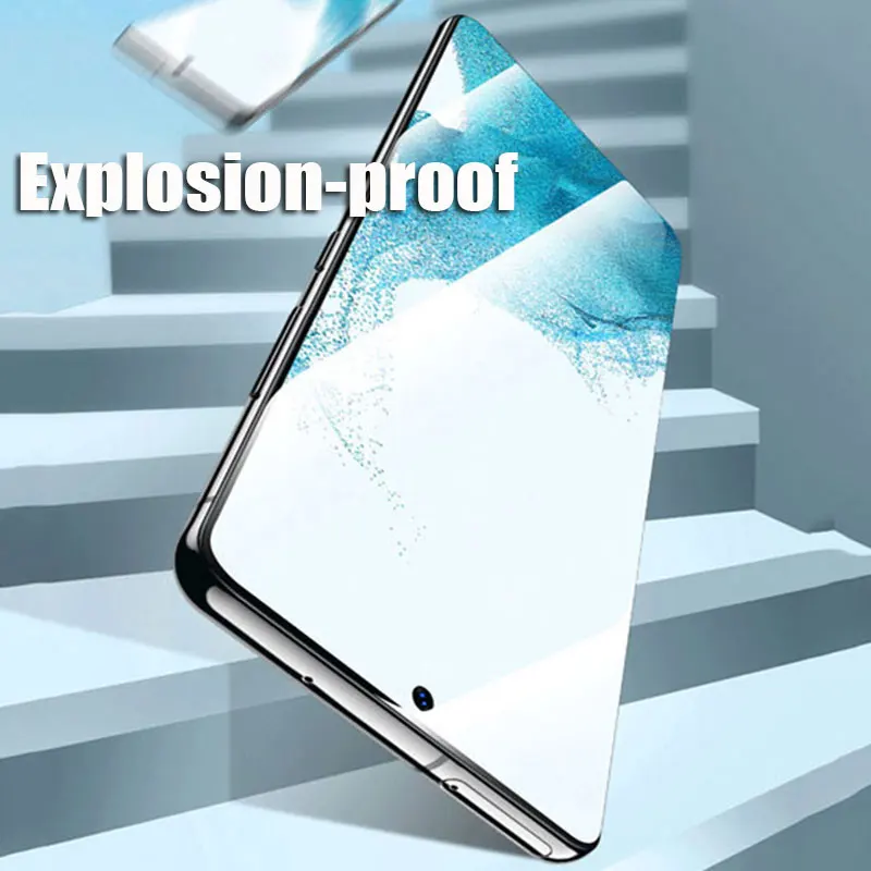 2 шт. закаленное стекло для разблокировки отпечатков пальцев Samsung Galaxy S25 S24 Ultra S23 S22 Plus S21FE S23Fe S24Fe защитное Фото №5