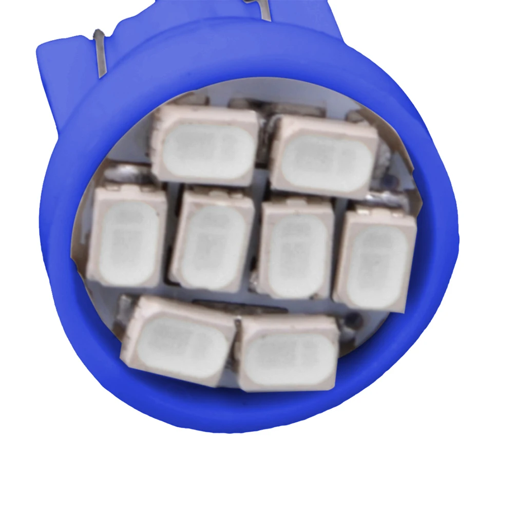 

7 шт. синий 8SMD T10 1206 3020 автомобильный приборный прибор, лампочка кластера 12 В, подходит для Honda Civic EK 1996 1997 1998 1999 2000