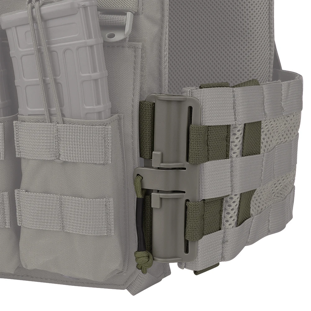 KRYDEX Quick Release 3 Band Molle Cummerbund Adapter QD Buckle Set for Plate Carrier Vest - 1 Pair