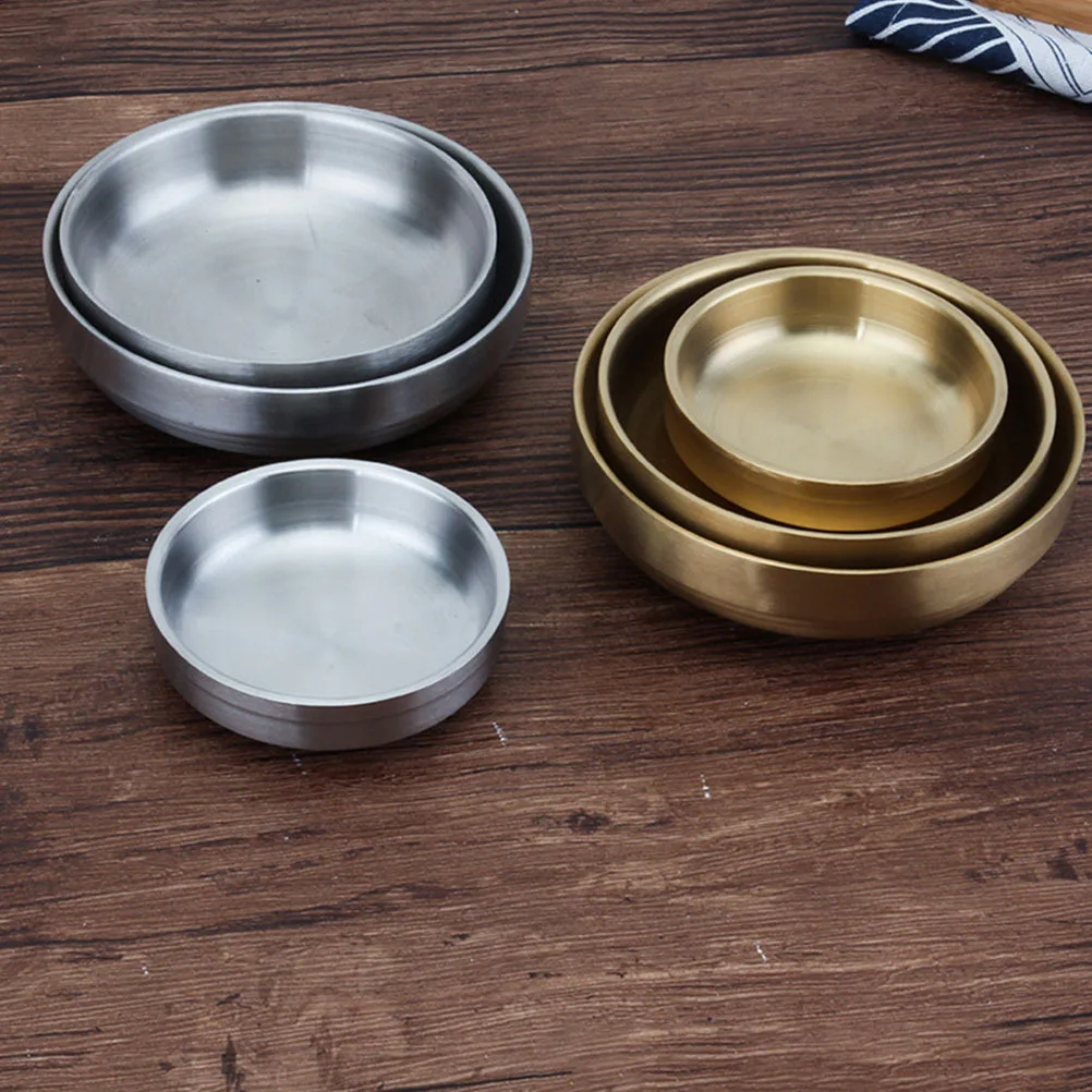 

2Pcs Stainless Steel Food Bowl Kitchen Utility Bowl for Prepping Recipes Soups Appetizers Desserts Household Tableware Set