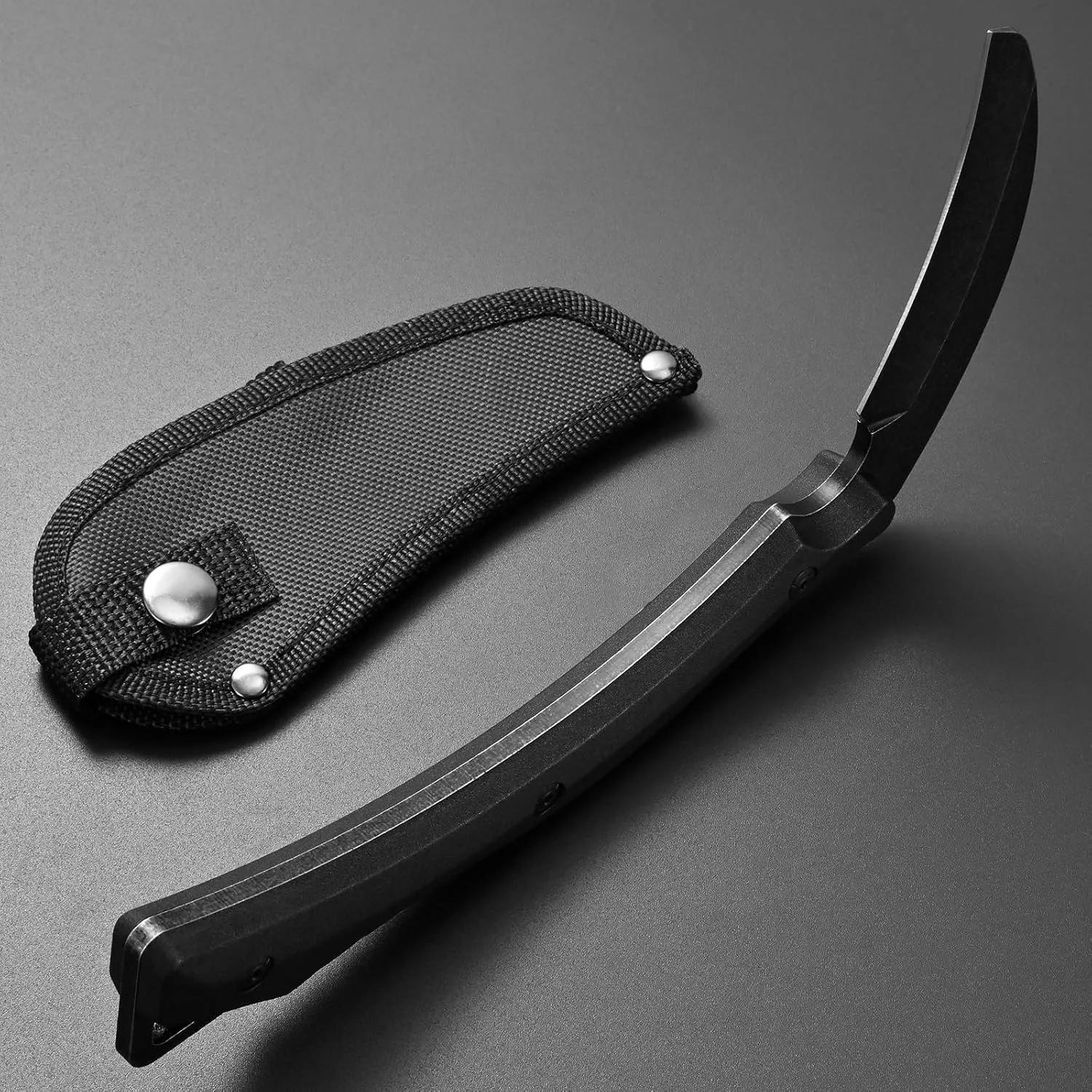 

NEW High-quality D2 Steel Multi-functional Tactical Sickle Convenient Manual Weeding EDC Tool for Outdoor Gardens