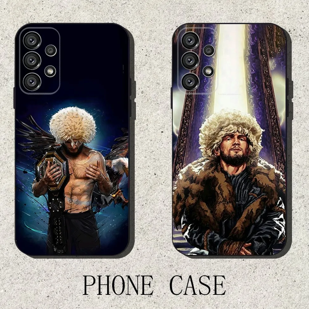 

U-UFC k-habib Phone Case For Samsung S25,S24,S21,S22,S23,S30,Ultra,S20,Plus,Fe,Lite,Note,10,9,5G Black Cover