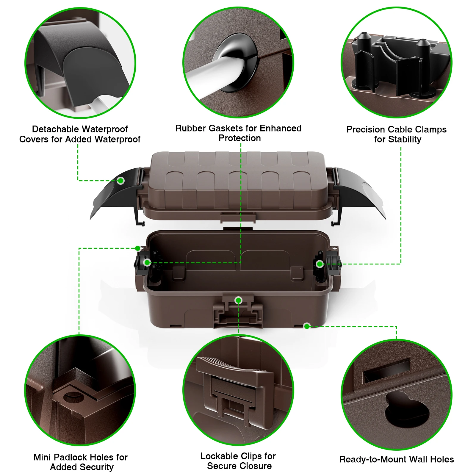 Pool Cover Waterproof - Heavy-Duty IP55 Waterproof Extension Cord Cover,
