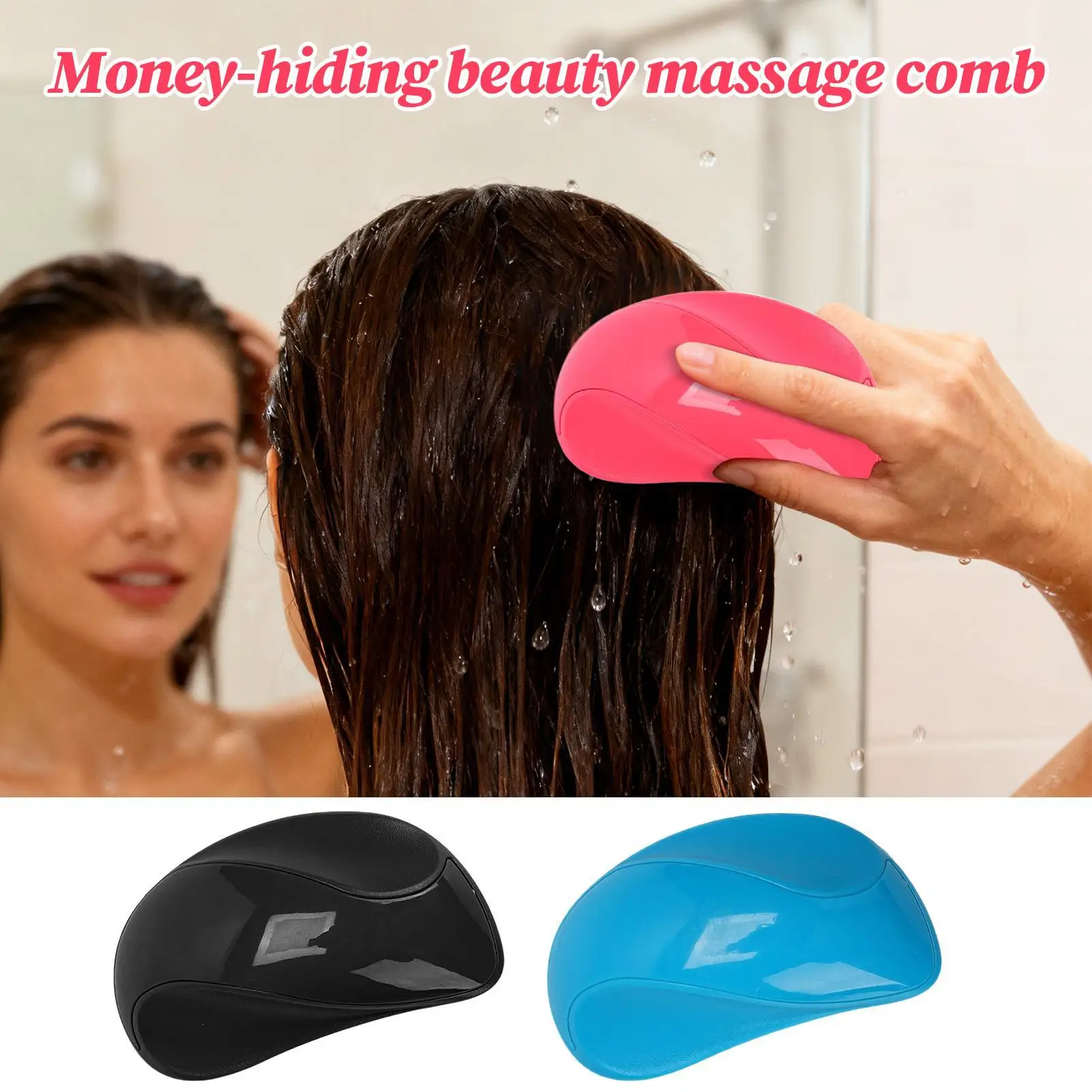 Skrzynka z ukrytym schowkiem, grzebień do masażu, kreatywna skarbonka do domu, podróży, samochodu, biura, akademika, na gotówkę, do sypialni.