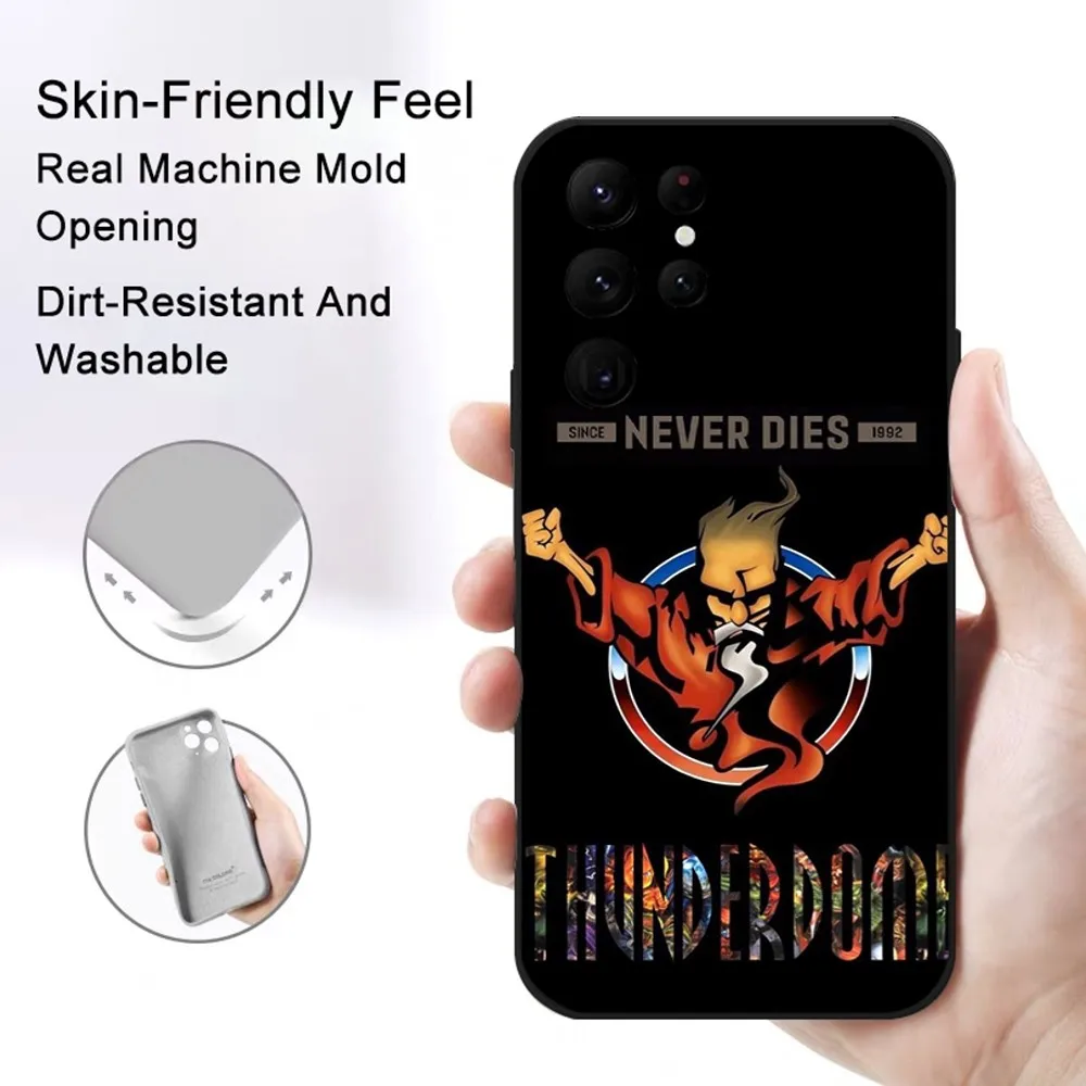 This the t-Thunderdome H-Hardcore Phone Case Samsung S series s20 s21 s22 s23 s24 FE Plus Ultra TPU Soft to Skin-friendly case