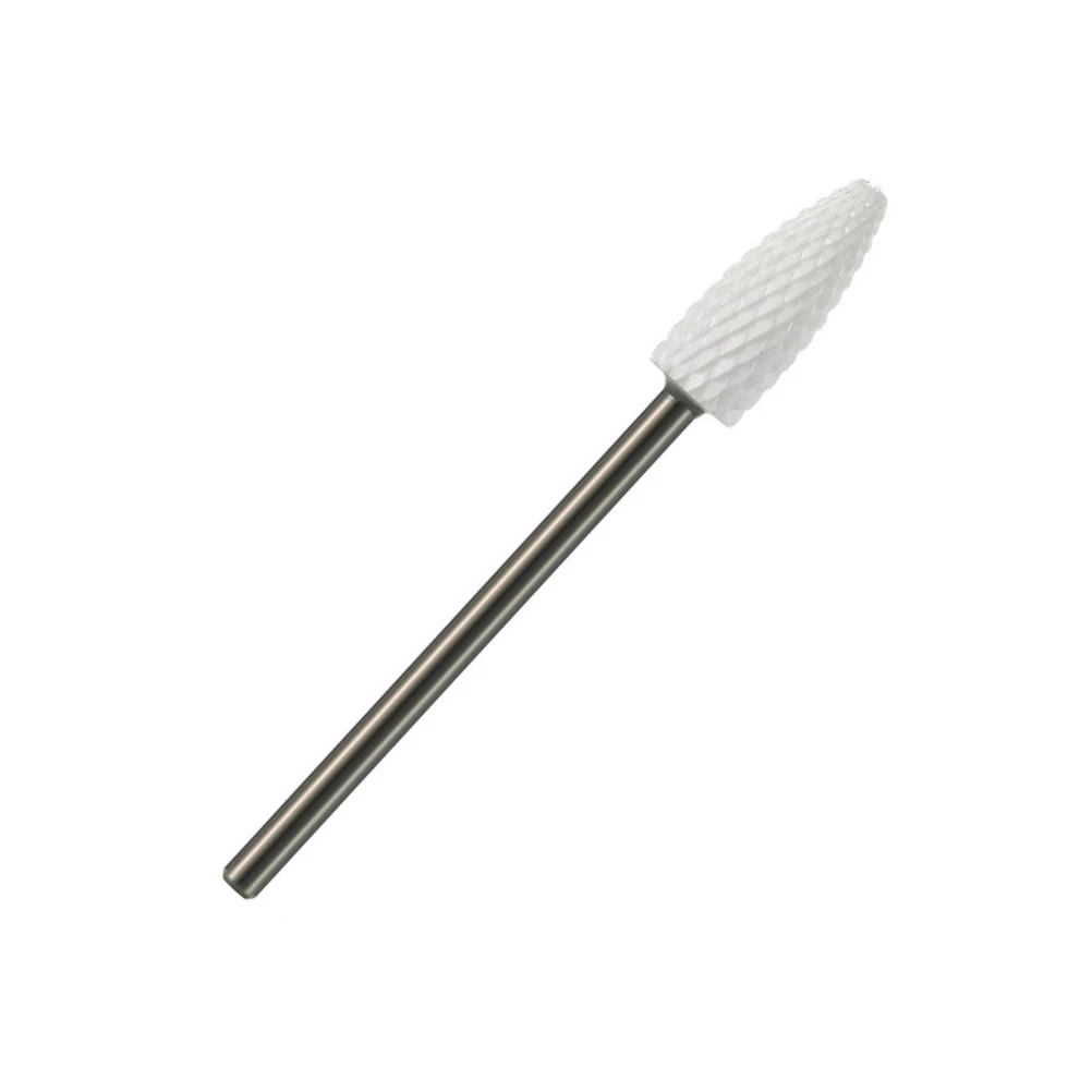

Medium Grit Ceramic Flame Bit 3 32 Inch Electric Nail File Drill for Professional Home Nail Art Manicure Tools