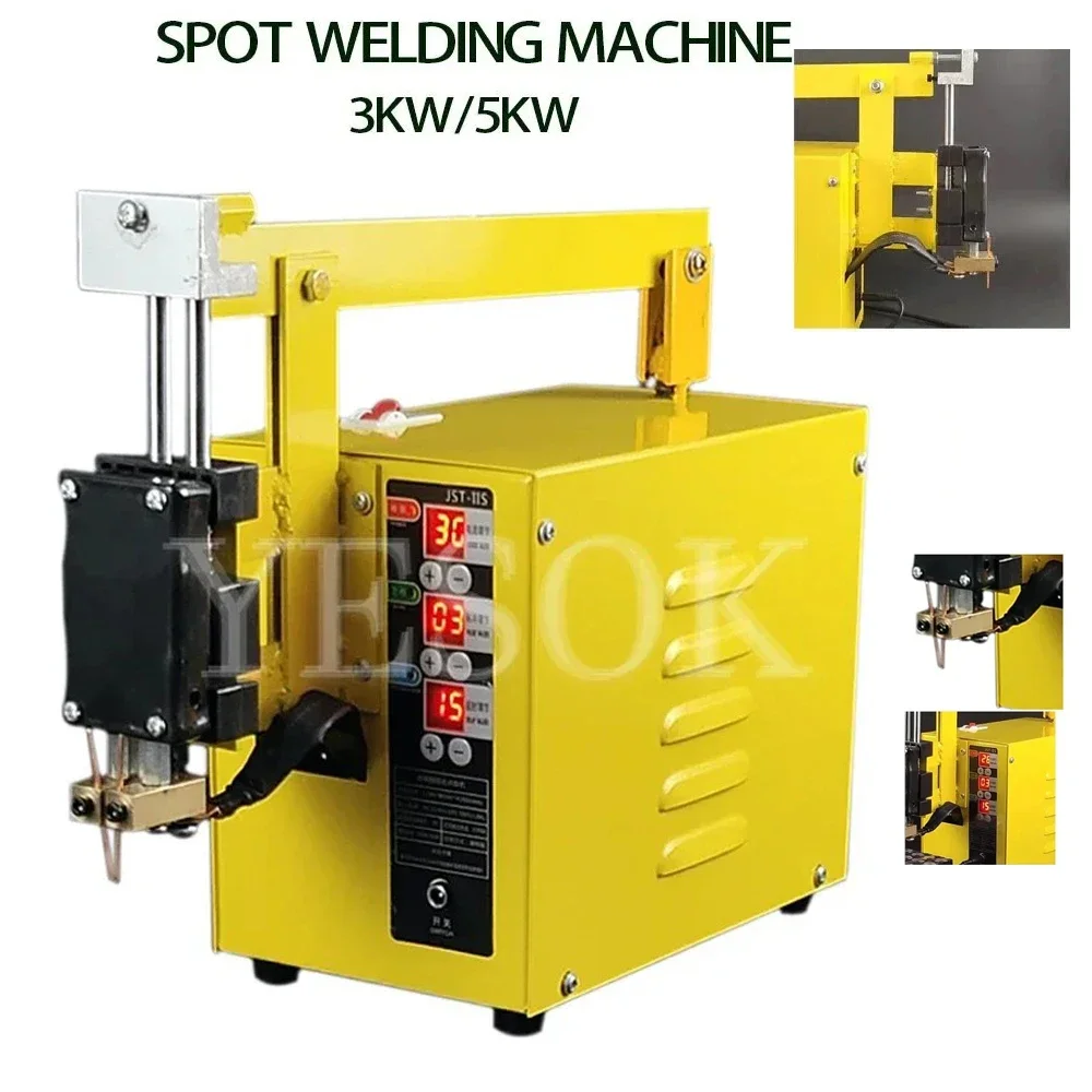 New Upgrade Spot Welding Machine 3KW/5KW High Power 18650 Lithium Battery Precision Spot Welders Automatic Pedal Welding