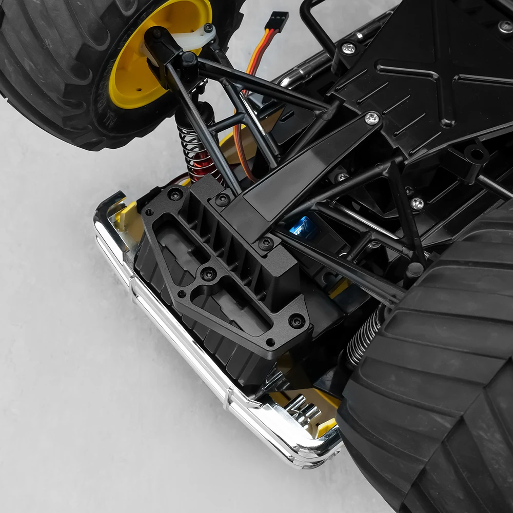 TRINOOD Soporte fijo de montaje de brazo inferior delantero de aleación de aluminio para piezas de mejora de fiambrera Tamiya 1/12